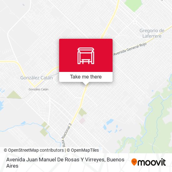 Mapa de Avenida Juan Manuel De Rosas Y Virreyes
