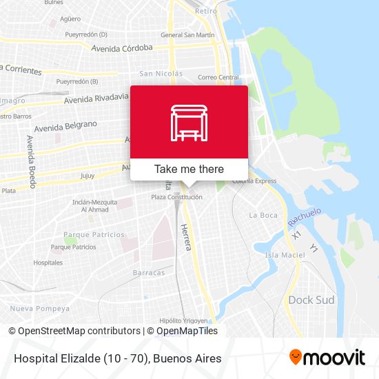 Hospital Elizalde (10 - 70) map