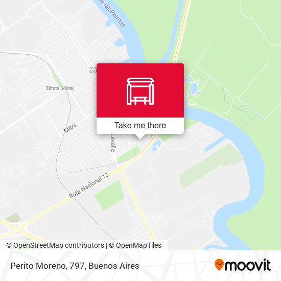 Mapa de Perito Moreno, 797