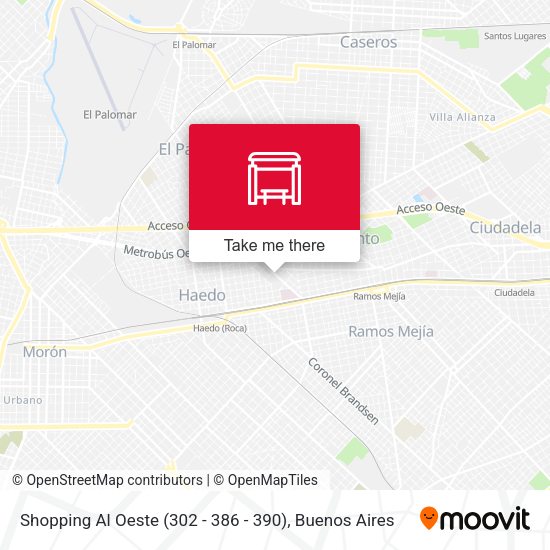 Shopping Al Oeste (302 - 386 - 390) map