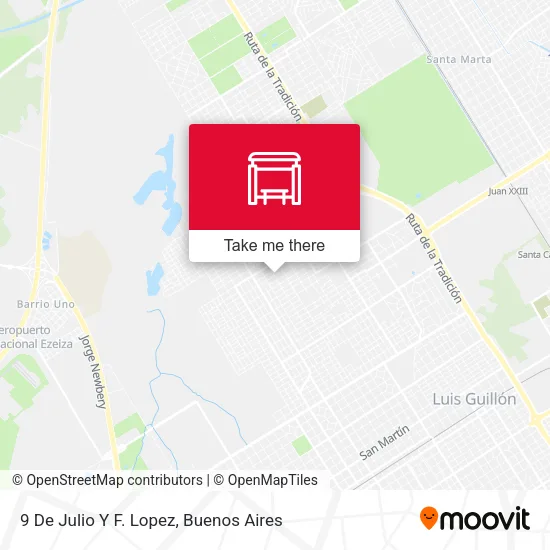 9 De Julio Y F. Lopez map