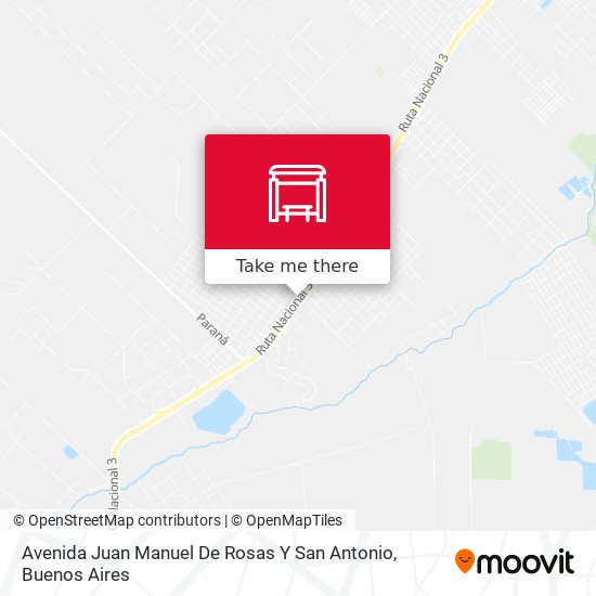 Avenida Juan Manuel De Rosas Y San Antonio map