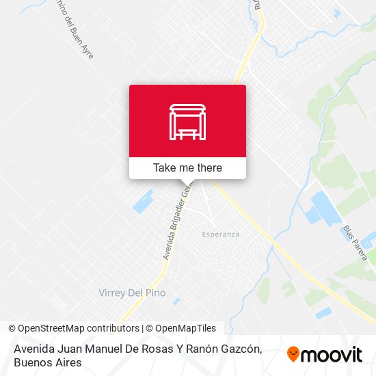 Avenida Juan Manuel De Rosas Y Ranón Gazcón map