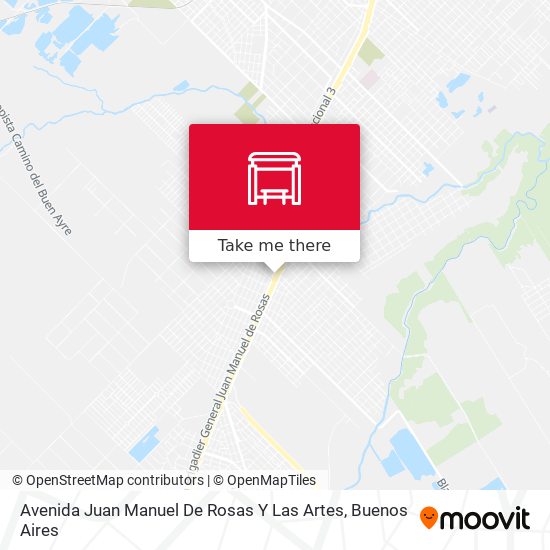 Mapa de Avenida Juan Manuel De Rosas Y Las Artes