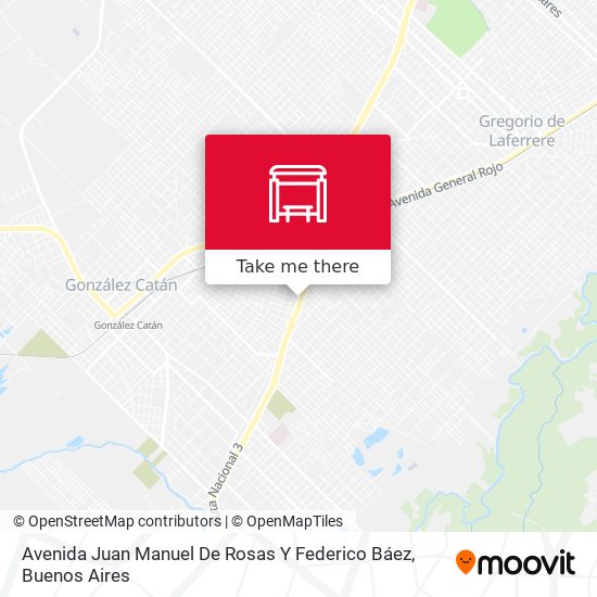 Mapa de Avenida Juan Manuel De Rosas Y Federico Báez