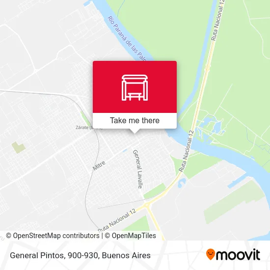 General Pintos, 900-930 map