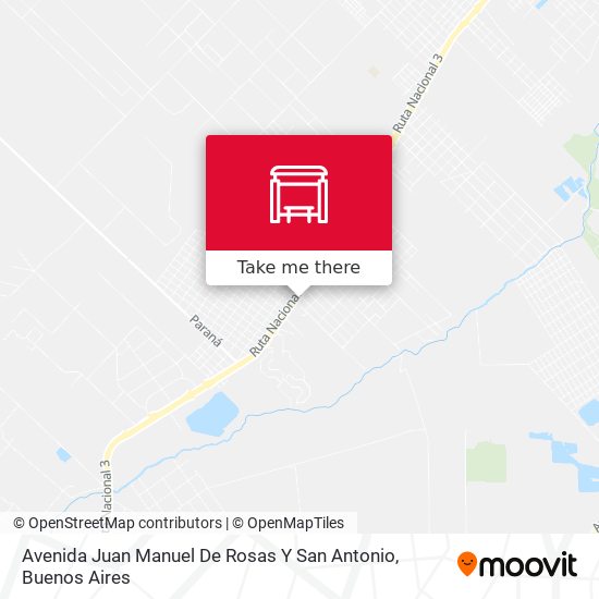 Avenida Juan Manuel De Rosas Y San Antonio map