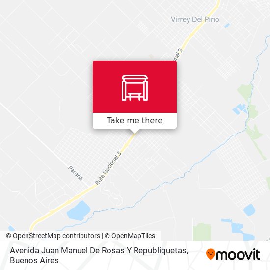 Mapa de Avenida Juan Manuel De Rosas Y Republiquetas