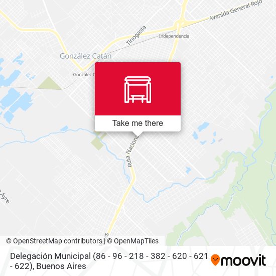 Delegación Municipal (86 - 96 - 218 - 382 - 620 - 621 - 622) map