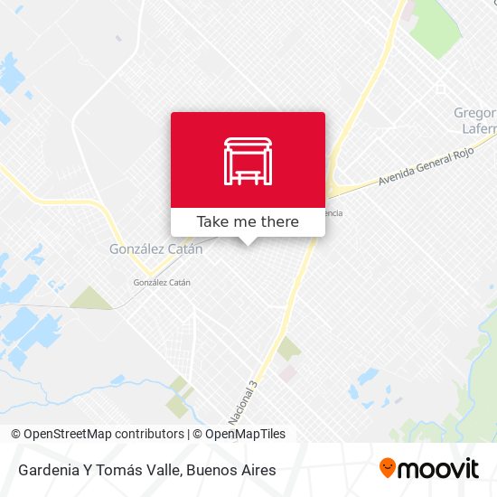 Gardenia Y Tomás Valle map