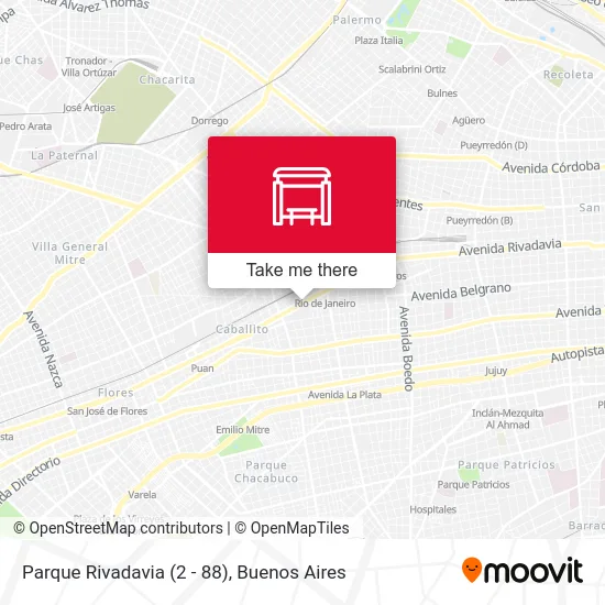 Parque Rivadavia (2 - 88) map