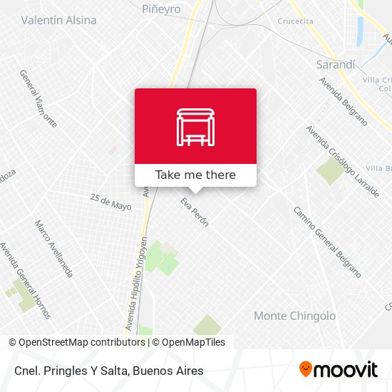 Cnel. Pringles Y Salta map