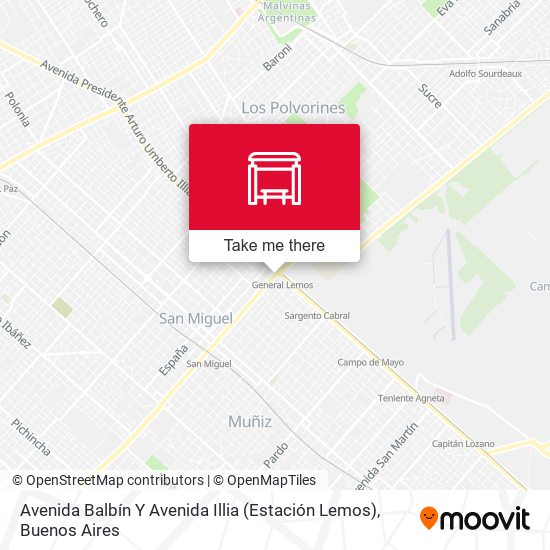 Avenida Balbín Y Avenida Illia (Estación Lemos) map