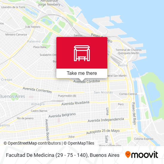 Mapa de Facultad De Medicina (29 - 75 - 140)
