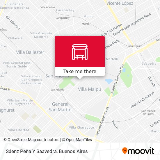 Sáenz Peña Y Saavedra map