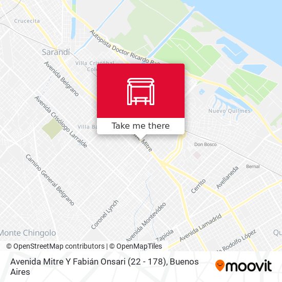 Avenida Mitre Y Fabián Onsari (22 - 178) map