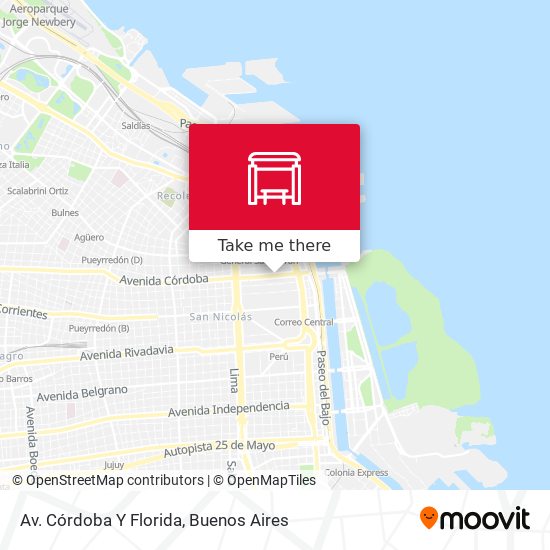 Av. Córdoba Y Florida map