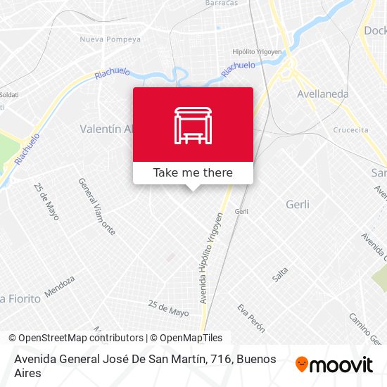 Avenida General José De San Martín, 716 map
