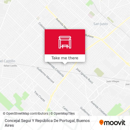 Concejal Seguí Y República De Portugal map