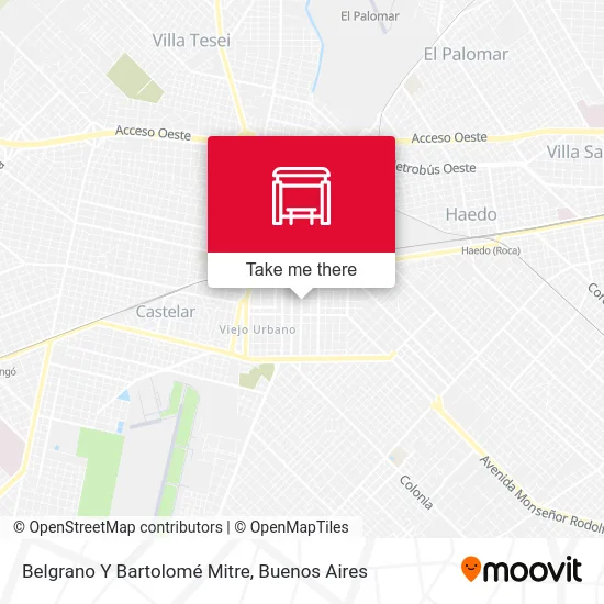 Belgrano Y Bartolomé Mitre map