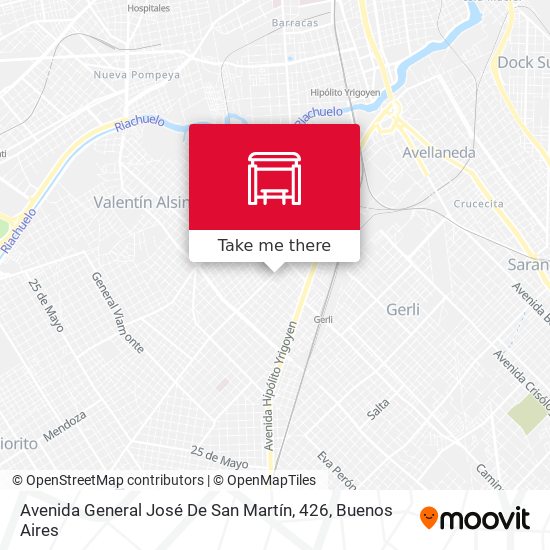 Avenida General José De San Martín, 426 map