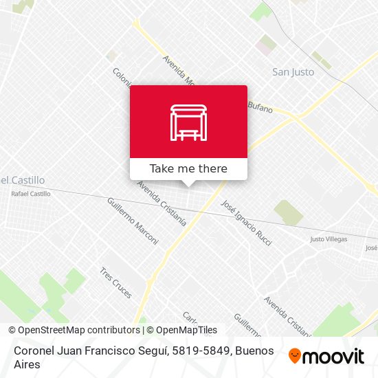 Coronel Juan Francisco Seguí, 5819-5849 map