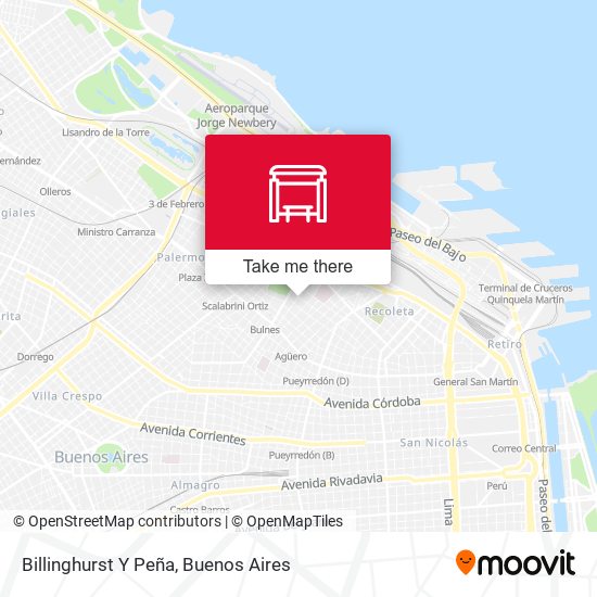 Billinghurst Y Peña map