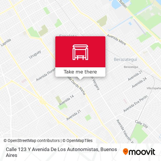 Calle 123 Y Avenida De Los Autonomistas map