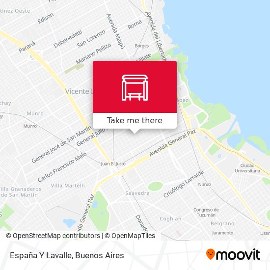España Y Lavalle map