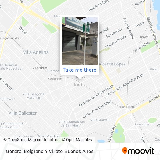 Mapa de General Belgrano Y Villate