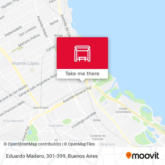 Mapa de Eduardo Madero, 301-399