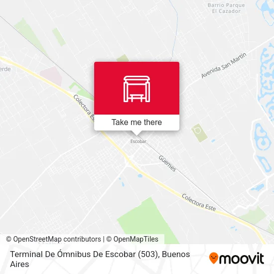 Mapa de Terminal De Ómnibus De Escobar (503)