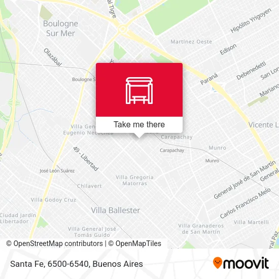 Mapa de Santa Fe, 6500-6540