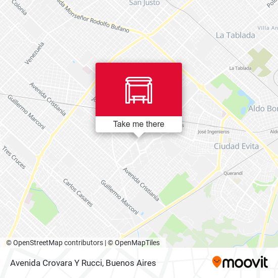 Avenida Crovara Y Rucci map