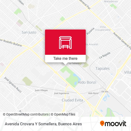 Avenida Crovara Y Somellera map