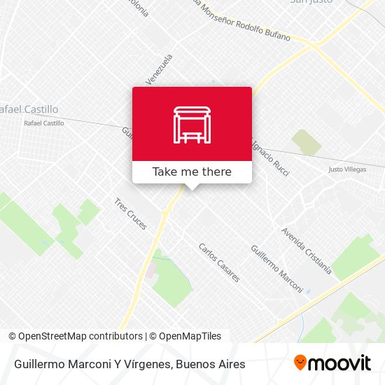 Guillermo Marconi Y Vírgenes map