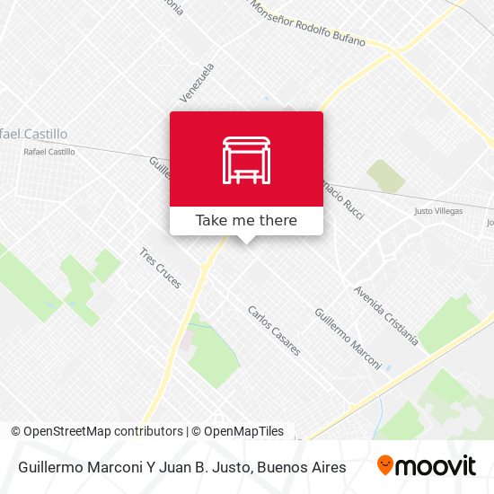 Guillermo Marconi Y Juan B. Justo map