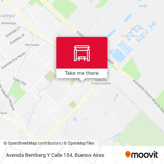 Avenida Bemberg Y Calle 154 map