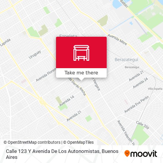 Calle 123 Y Avenida De Los Autonomistas map