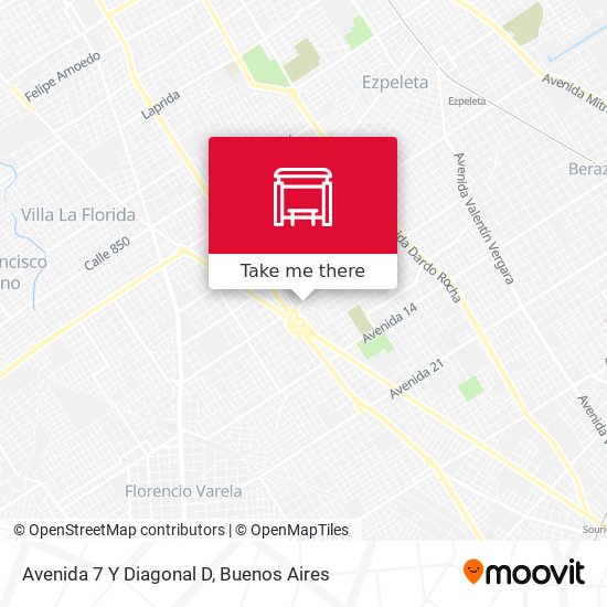 Avenida 7 Y Diagonal D map