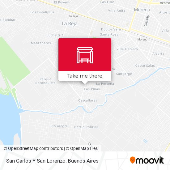Mapa de San Carlos Y San Lorenzo