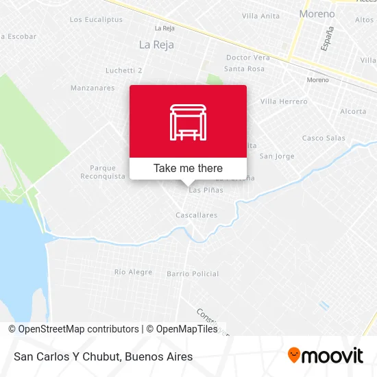 San Carlos Y Chubut map