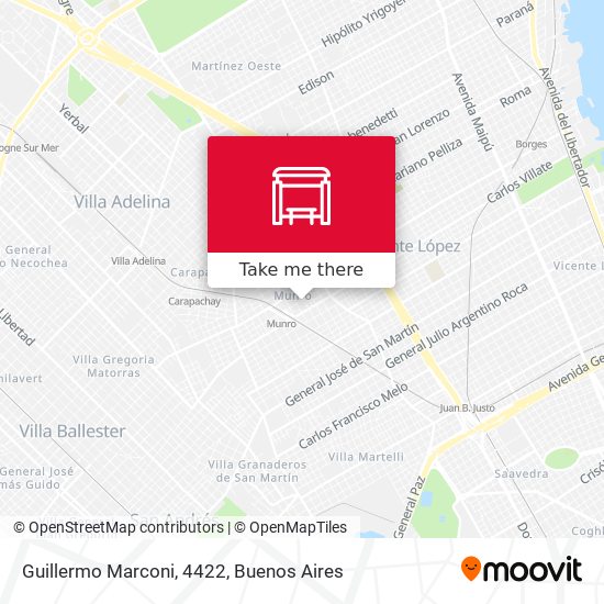Mapa de Guillermo Marconi, 4422