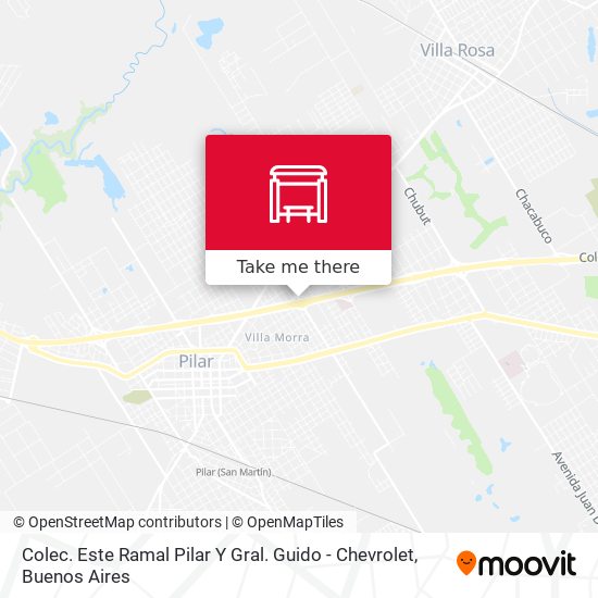 Colec. Este Ramal Pilar Y Gral. Guido - Chevrolet map