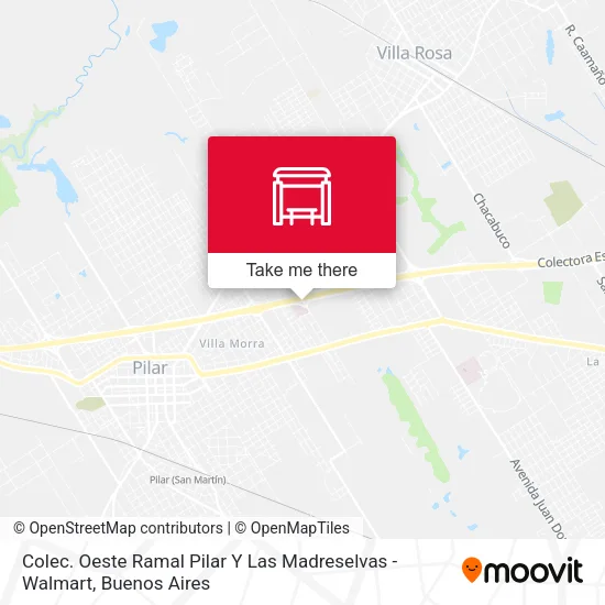 Colec. Oeste Ramal Pilar Y Las Madreselvas - Walmart map