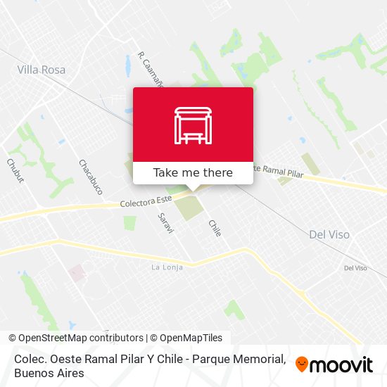 Colec. Oeste Ramal Pilar Y Chile - Parque Memorial map