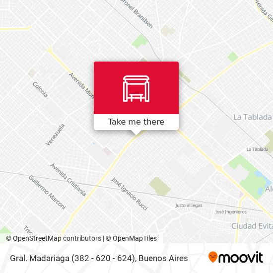 Gral. Madariaga (382 - 620 - 624) map