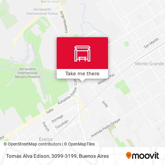 Tomás Alva Edison, 3099-3199 map