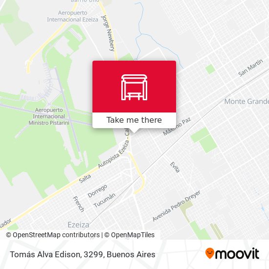 Tomás Alva Edison, 3299 map