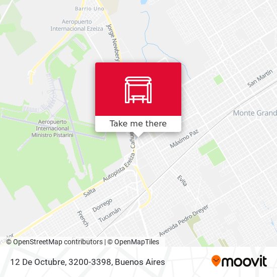 Mapa de 12 De Octubre, 3200-3398
